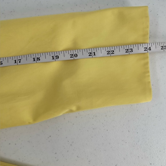 Anne Klein Butter Yellow Tortious Button Fitted Lined Long Sleeve Trench Coat - Picture 10 of 13